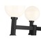 Z-Lite Laurent Outdoor Post Mount Fixture, 6-Light, 39 In.W x 34.5 In.H, Black/Opal 597BP6-BK - alternate 4